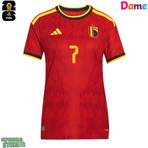Belgien Kevin De Bruyne #7 Replika Hjemmebanetrøje Dame VM 2026 Kortærmet